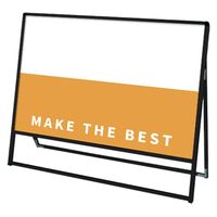 常磐精工 ブラックバリウススタンド看板 アルミ複合板1200×900片面 ウエイトアーム・水タンクセット（直送品）