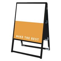 常磐精工 ブラックバリウススタンド看板 アルミ複合板 450×600両面 ウエイトアーム・水タンクセット（直送品）