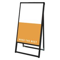 常磐精工 ブラックバリウススタンド看板 アルミ複合板 450×900片面 ウエイトアーム・水タンクセット（直送品）