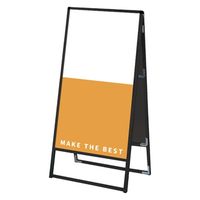 常磐精工 ブラックバリウススタンド看板 アルミ複合板 600×1200両面 ウエイトアーム・水タンクセット（直送品）