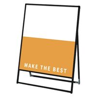 常磐精工 ブラックバリウススタンド看板 アルミ複合板 900×1200片面 ウエイトアーム・水タンクセット（直送品）