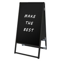 常磐精工 ブラックバリウススタンド看板 ブラックボード 450×900両面 ウエイトアーム・水タンクセット（直送品）