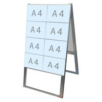 常磐精工 カードケーススタンド看板 A4横16両面ハイ ウエイトアーム・水タンクセット CCSK-A4Y16RH-3SET 1セット（直送品）
