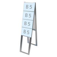 常磐精工 カードケーススタンド看板 B5横8両面ハイ ウエイトアーム・水タンクセット CCSK-B5Y8RH-3SET 1セット（直送品）