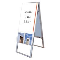 常磐精工 カタログケーススタンド看板 Uタイプ A2両面 ウエイトアーム・水タンクセット KCSKU-A2R-3SET 1セット（直送品）