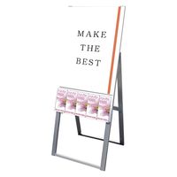 常磐精工 パンフレットケーススタンド看板 Uタイプ B2片面 ウエイトアーム・水タンクセット PCSKU-B2K-3SET 1セット（直送品）