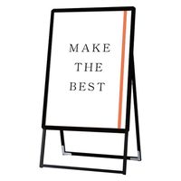 常磐精工 ポスターグリップスタンド看板 屋内用 A1片面ブラック ウエイトアーム・水タンクセット PGSK-A1KB-3SET 1セット（直送品）