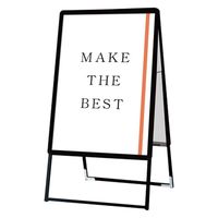 常磐精工 ポスターグリップスタンド看板 屋外用 A1両面ブラック ウエイトアーム・水タンクセット PGSK-A1RB-G-3SET 1セット（直送品）