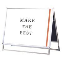 常磐精工 ポスターグリップスタンド看板 屋内用 B1横ロウ両面シルバー ウエイトアーム・水タンクセット PGSK-B1YLRS-3SET（直送品）