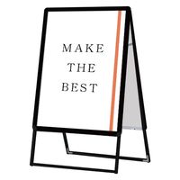 常磐精工 ポスターグリップスタンド看板 屋外用 B2両面ブラック ウエイトアーム・水タンクセット PGSK-B2RB-G-3SET 1セット（直送品）