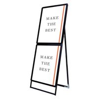 常磐精工 ポスターグリップスタンド看板コンビ(屋内用) A1A1片面ブラック ウエイトアーム・水タンクセット（直送品）