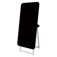 常磐精工 ポップルスタンド看板シルエット 45×90片面ブラック　ふきだし形（右） ウエイトアーム・水タンクセット（直送品）