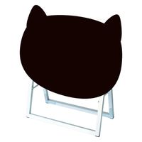 常磐精工 ポップルスタンド看板シルエット 60×45片面ブラック　ネコ形 ウエイトアーム・水タンクセット（直送品）