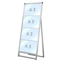 常磐精工 バリウスカードケーススタンド看板 A3横4片面 ウエイトアーム・水タンクセット VACCSK-A3Y4K-3SET 1セット（直送品）