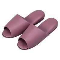 オーミケンシ 抗菌レザー調スリッパ前開10足ライラック 10835511 (10P) 1組（直送品）
