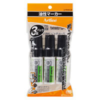 シヤチハタ アートライン角6 黒 3本セット K-50/3Wクロ 1セット(1個×10)