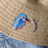 ヒサゴ 鳥刺繍ワッペンカワセミ UTN206 1セット(5個)（直送品）