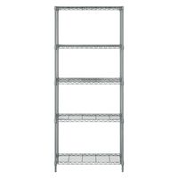 アイリスオーヤマ カラーメタルラック 幅75cm 5段 ハイタイプ ダークグレー CMM-75185 1台（直送品）