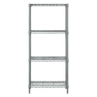 アイリスオーヤマ カラーメタルラック 幅55cm 4段 ダークグレー CMM-55124 1台（直送品）