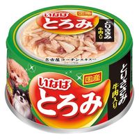 いなば とろみ とりささみ・牛肉入り 80g 国産 12缶 ドッグフード ウェット