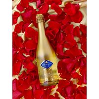 ドイツ　24K金箔入 スパークリングワイン ブルーナン ゴールドエディション ゼクト 白　やや辛口　750ml 1本　巴ワイン