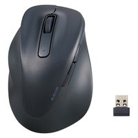 ワイヤレスマウス 左手用 無線 2.4GHz 静音 5ボタン Lサイズ 黒 M-XGL31DBSKBK 1個 エレコム