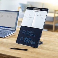 電子メモパッド 13インチ クリップ スタンド付き ブラック DH-320BK 1個 サンワサプライ（直送品）