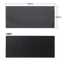 デスクマット（W900×D400mm）フェルト マウスパッド MPD-FLT1BK ブラック 1個 サンワサプライ（直送品）