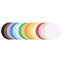 今村紙工 カラー工作用紙 丸型タイプ アソート G-80 1袋（80枚）