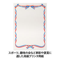 オキナ OA対応用紙 リボン柄 A4 210×297mm SRA401 1袋（10枚）