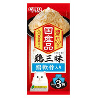 いなば CIAO チャオ 鶏三昧 鶏軟骨入り 国産（60g×3袋入）6袋 キャットフード パウチ