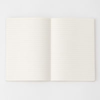 無印良品 上質紙 フラットに開くノート B6 横罫 80枚 黒 良品計画