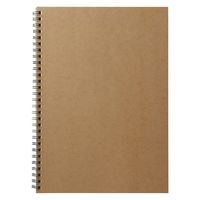 無印良品 植林木ペーパー裏うつりしにくいダブルリングノート B5　48枚 7mm横罫 ベージュ 1セット（5冊） 良品計画