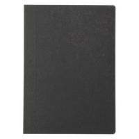 無印良品 上質紙 フラットに開くノート A6 横罫 80枚 黒 1セット（3冊） 良品計画