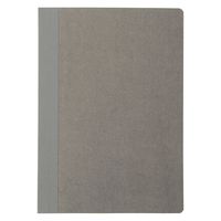 無印良品 上質紙 フラットに開くノート A6 横罫縦ドット 80枚 ライトグレー 1セット（3冊） 良品計画