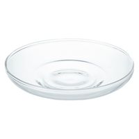 無印良品 耐熱ガラス ソーサー 約直径14cm 1セット（2枚） 良品計画