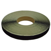 クラレファスニング 粘着剤付エコマジックテープ 幅25mmX長さ25m A面フック 黒 箱入 1巻