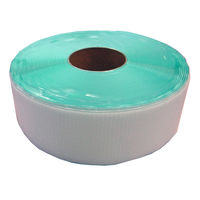 クラレファスニング 粘着剤付エコマジックテープ 幅100mmX長さ25m B面ループ 白 箱入 1巻