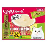 （バラエティパック）いなば CIAO チャオ ちゅーる 猫 とりささみ・チキンミックス 国産（14g×40本）3袋 ちゅ～る キャットフード おやつ