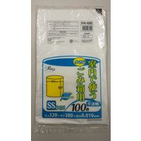室内ペール用 ポリ袋 ゴミ袋 半透明 SS 省資源タイプ 0.011mm 1セット（1000枚:100枚入×10パック）