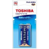 9V形 9V 電池 アルカリ乾電池 東芝 エコパッケージ 角形 6LR61H EC 1個