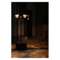 谷村実業株式会社 プランター付きソーラー街灯　四角　２灯タイプ TAN-793-2 1個（直送品）