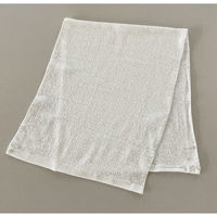 【名刺ポケット付袋】日繊商工 御礼の白タオル/(薄さ標準=200匁=約62g)/ふわふわ総パイル CG200W-orei 1箱(60枚入)（直送品）