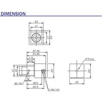 アズワン 1/3 inch 2.1M Full HD-SDI Mini Square 67-4754-16（直送品）