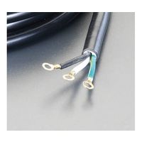 エスコ プラグ付コード(アース端子付) 125V/15A/5m EA940AD-5 1本 78-0791-50（直送品）