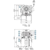 大阪ジャッキ製作所 G形油圧ポンプ GH1ーN 1個（直送品）