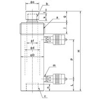 大阪ジャッキ製作所 E形パワージャッキ E10H15 1個（直送品）