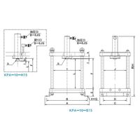 大阪ジャッキ製作所 ショッププレス KPAー20 1個（直送品）
