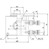 大阪ジャッキ製作所 EC形中空ジャッキ EC100H4 1個（直送品）