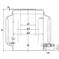 大阪ジャッキ製作所 LJA形アルミ製ジャッキ LJA100A10 1個（直送品）